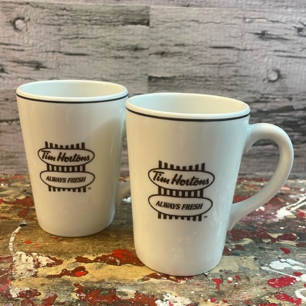 (Get 2!) Tim Hortons Continental Vitrified Hotelware South Africa Coffee Mugs
